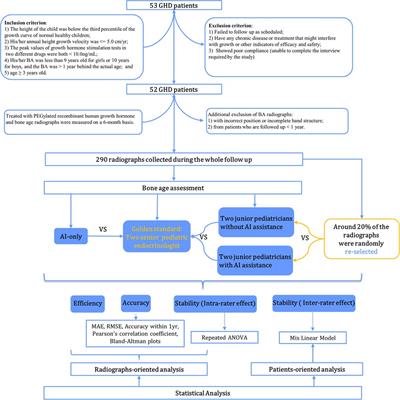 Clinical application of artificial intelligence in longitudinal image analysis of bone age among GHD patients